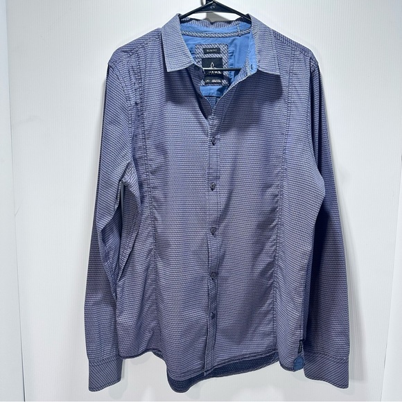 prAna Other - Prana Shirt Men’s Large Slim Fit Button Up Long Sleeve Organic Cotton Blue